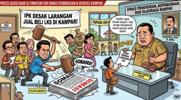 Somasi Pers Keadilan Paksa Kadispora Kampar Terbitkan Edaran