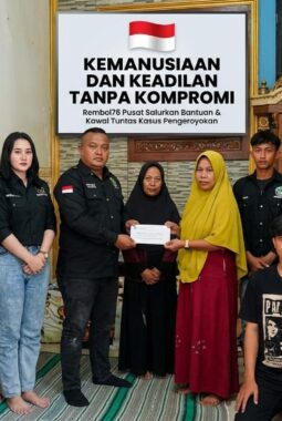 KEMANUSIAAN DAN KEADILAN TANPA KOMPROMI  Rembol76 Pusat Salurkan Bantuan dan Kawal Tuntas Kasus Pengeroyokan Jombang